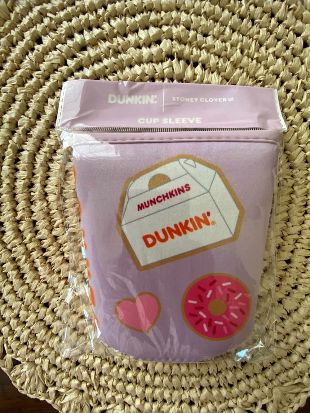 Stoney Clover X Dunkin' Pink Purple Donut Cup Sleeve